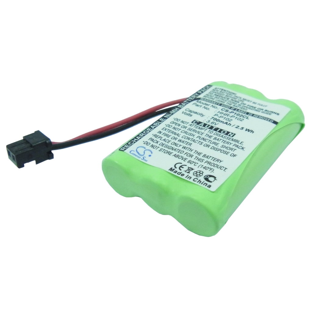 Compatible battery replacement for Panasonic  BBTY0483001, TYPE 22, P-P102, HHR-P102, BBTY0507001