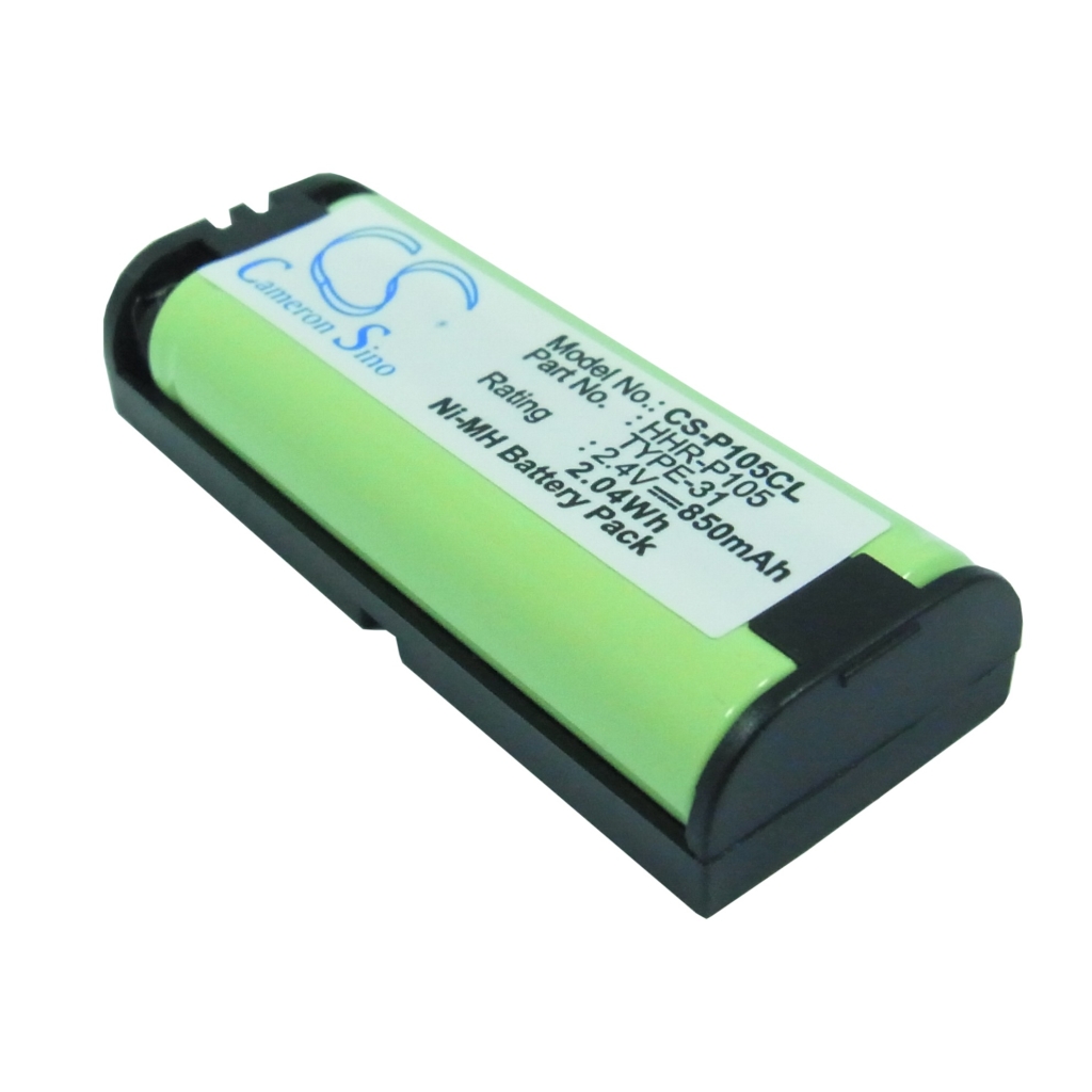 Compatible battery replacement for Panasonic  TYPE 31, BT-1009, HHR-P105A/1B, BBTG0658001, HHR-P105...