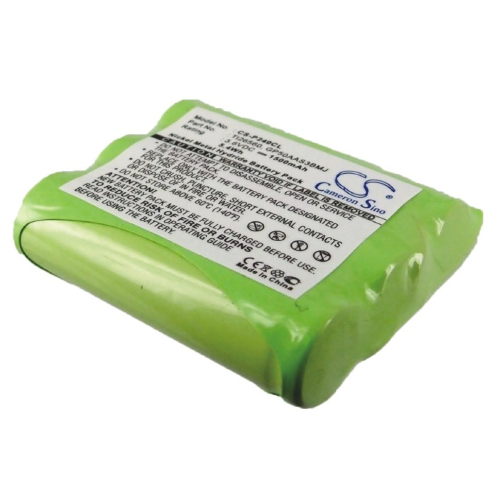 Compatible battery replacement for Motorola  GP50AAS3BMJ, 3300, GES-PCF03, 2414, TL26560...