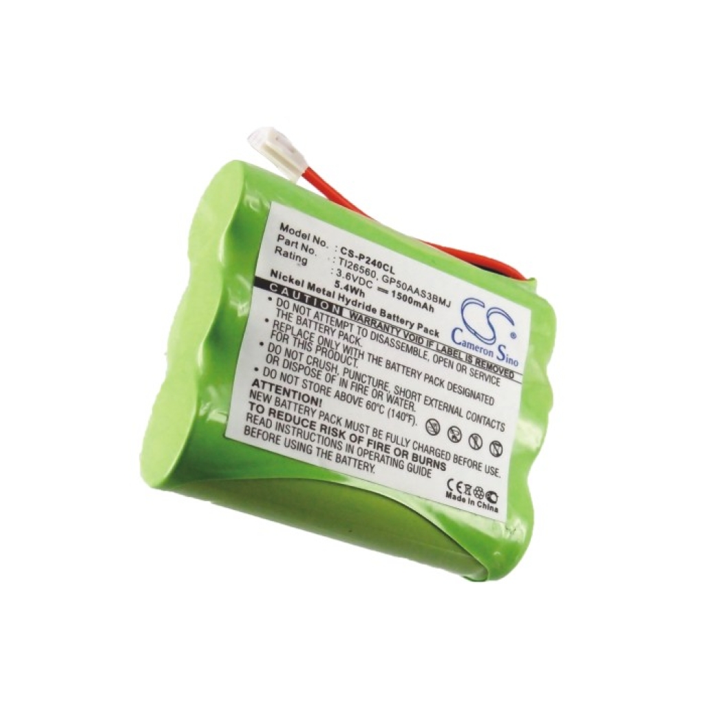 Compatible battery replacement for GE  GP60AAS3BMJ, 80-5071-00-00, GP60AAS2BMJ, 3301, GP50AAS3BMJ...