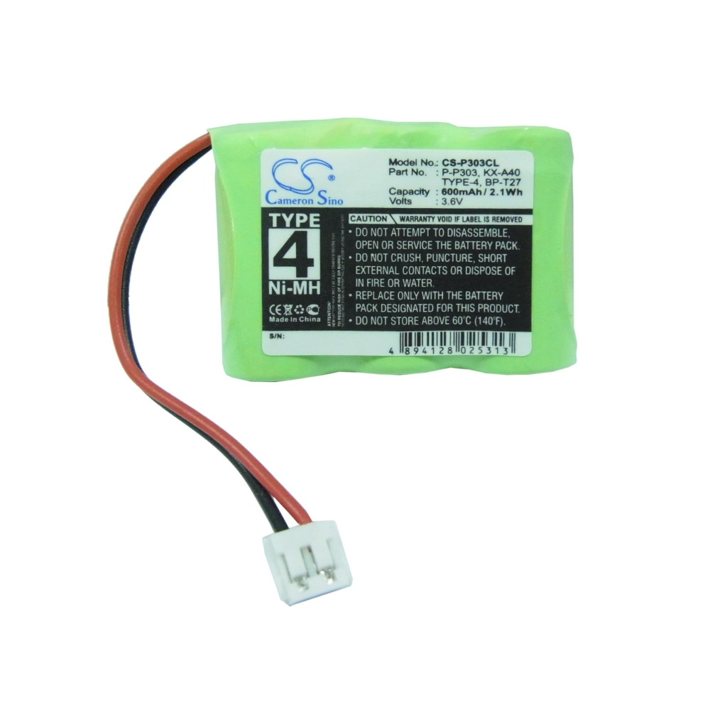 Compatible battery replacement for GE  BT-12, HHR-P303, PP303PA, 40AAK3BMJ, F7026...