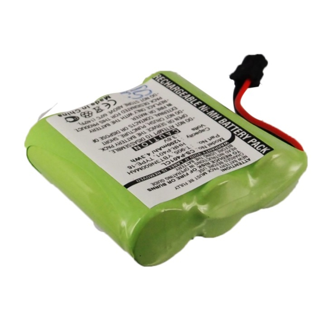 Compatible battery replacement for MEMOREX  HHR-P401, YBT3N600MAH, GESPCM02, TYPE 16, BT-905...