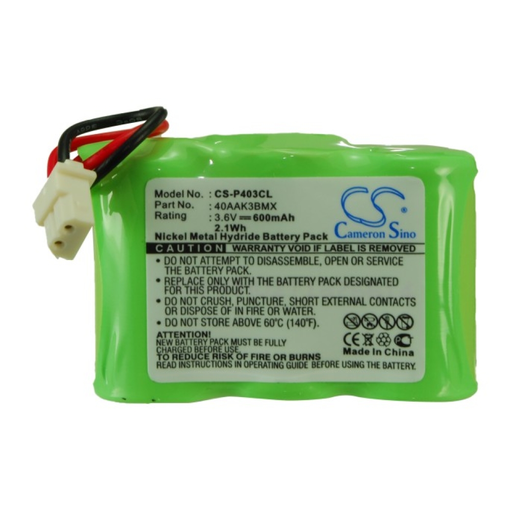 Compatible battery replacement for Audioline  89-1332-00-00, BT27233, 80-1338-00-00, BT263345, 60AAH3BMX...