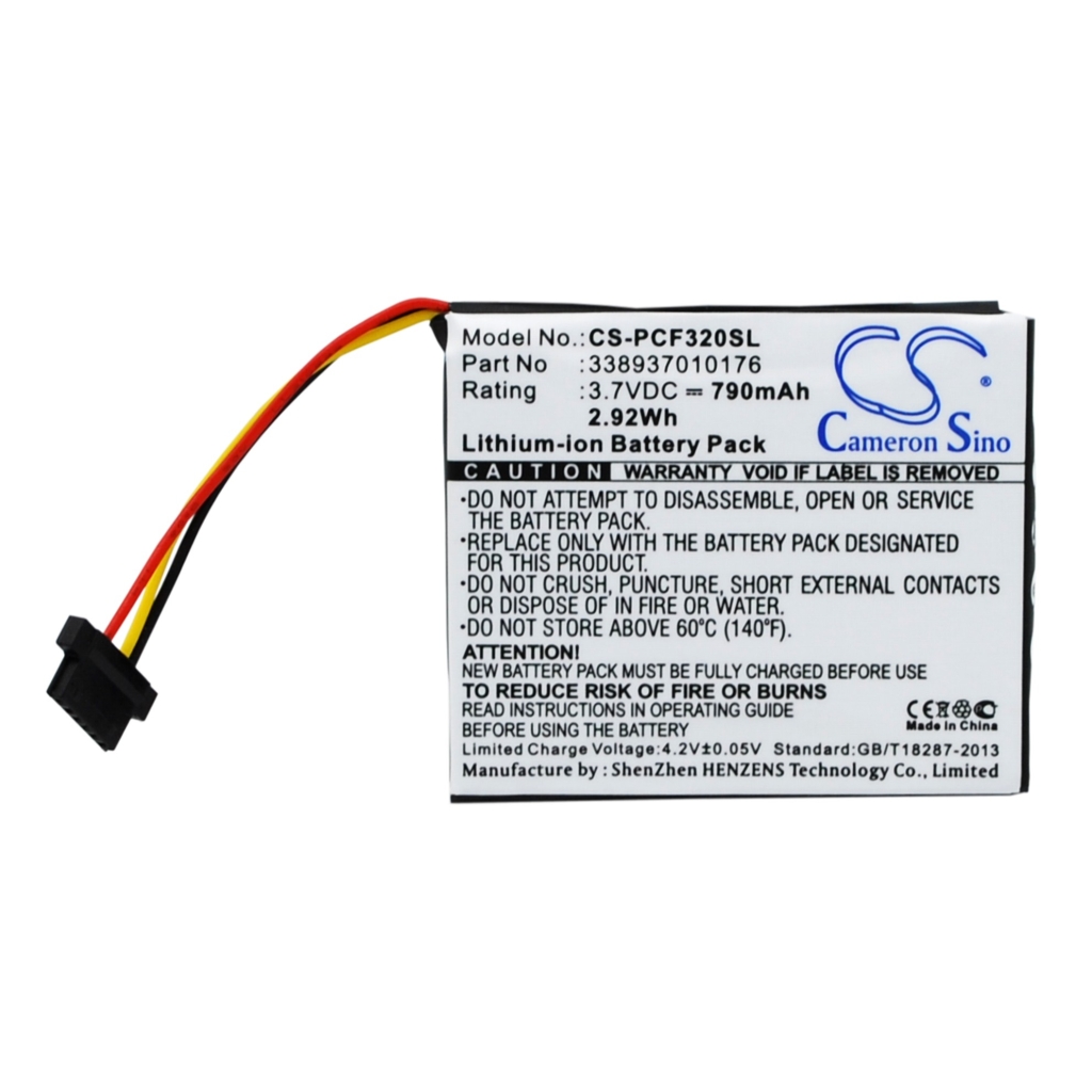 Compatible battery replacement for Pioneer  338937010176