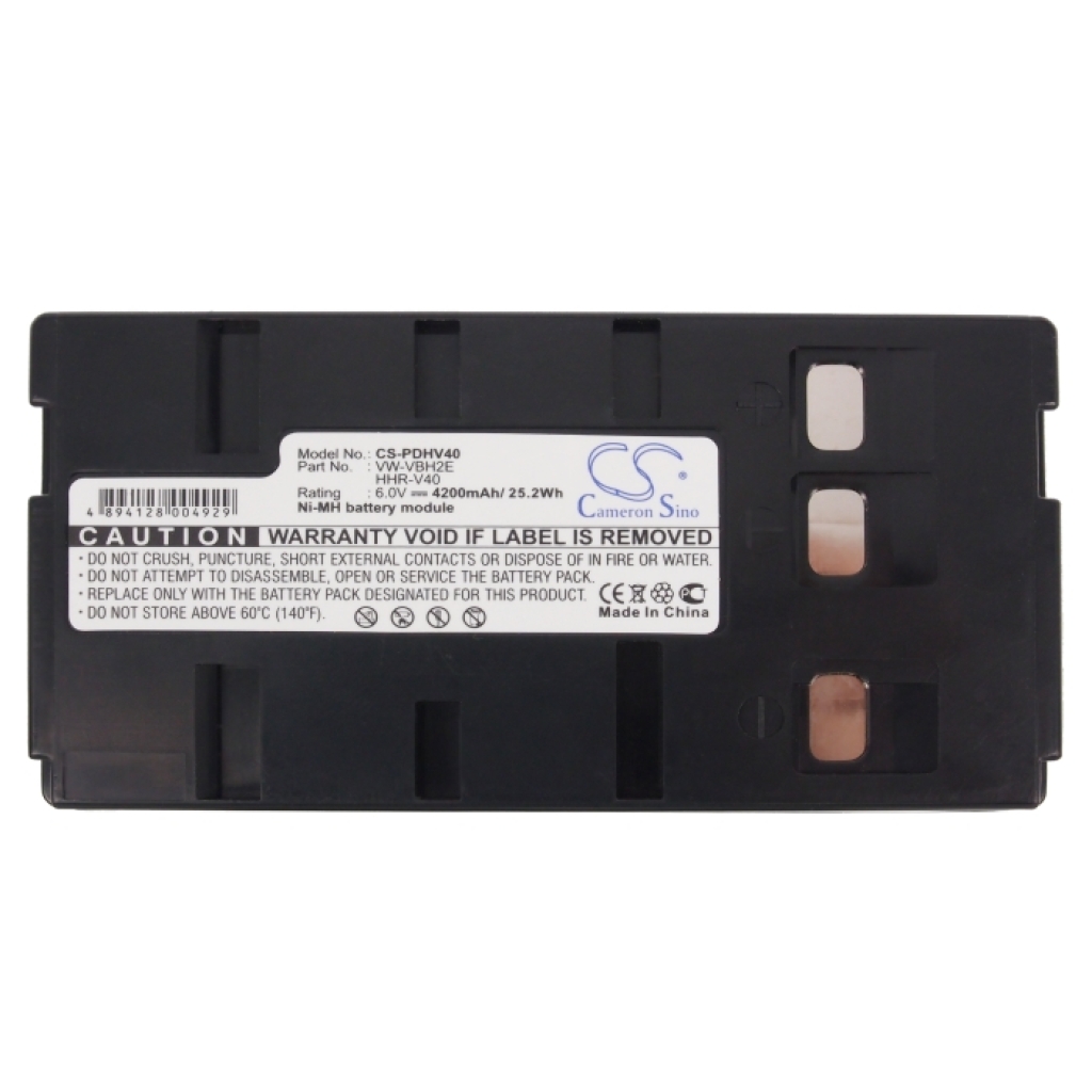 Compatible battery replacement for JVC  BN-V12U, BN-V24U, HHR-V40A/1B, VW-VBR2E, AV8MLED...