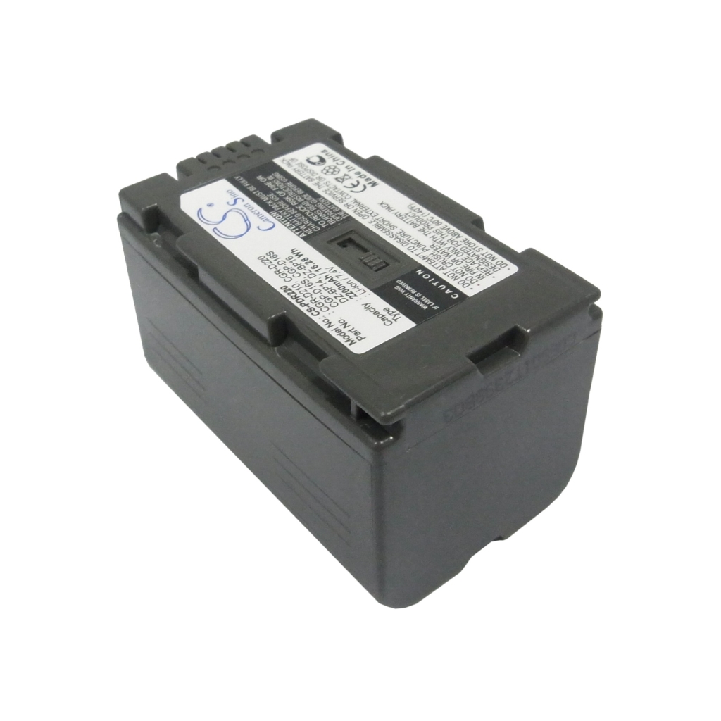 Compatible battery replacement for Panasonic  CGR-D220, CGR-D210, CGP-D16S, DZ-BP16