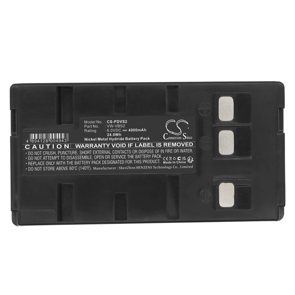 Compatible battery replacement for Panasonic  VW-VBS2, VW-VBS2E