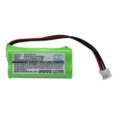 Compatible battery replacement for Philips 2HR-AAAU,60AAAH2BMX,H-AAA600X2