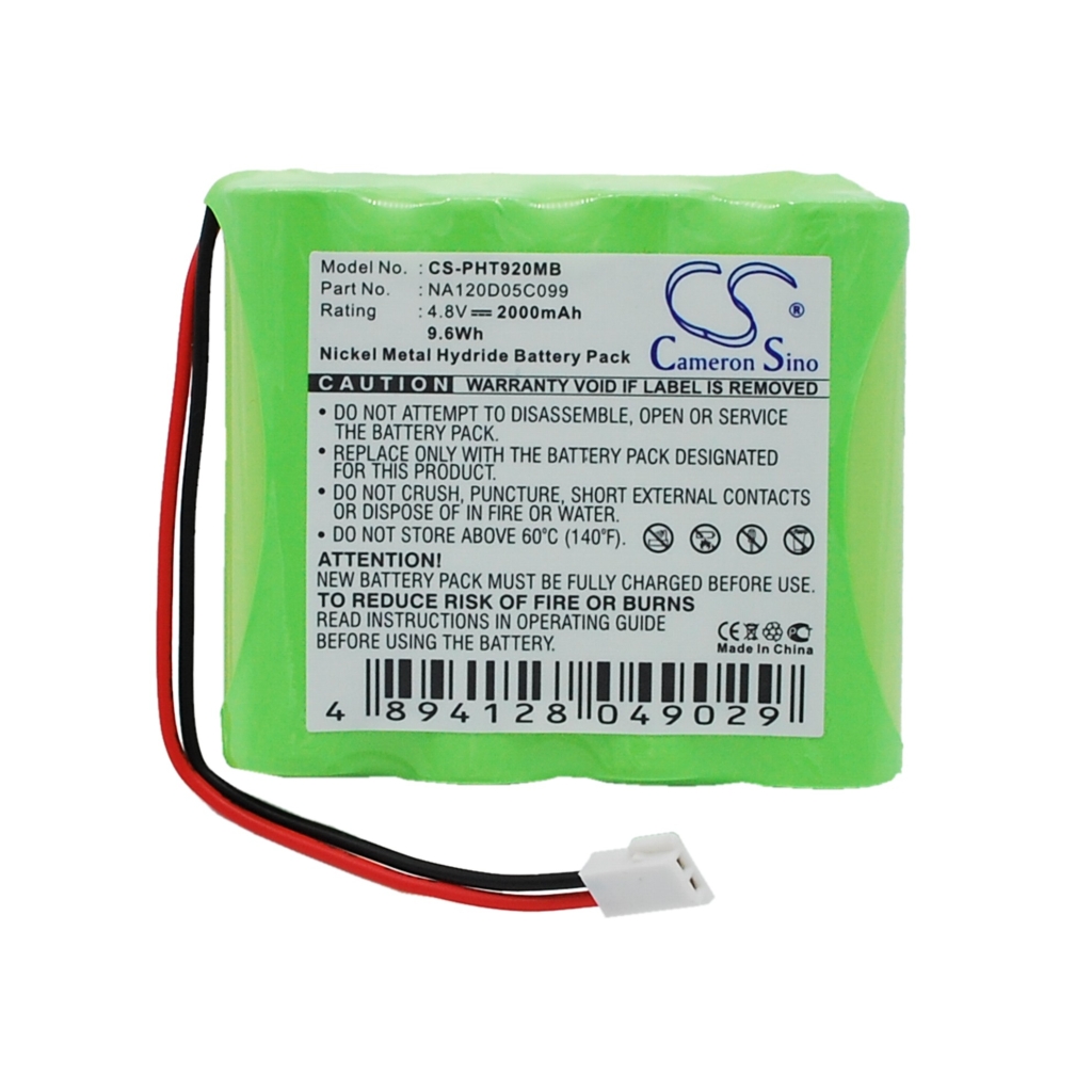 Compatible battery replacement for Philips  T111, NA120D05C099, 70AAS4BMU