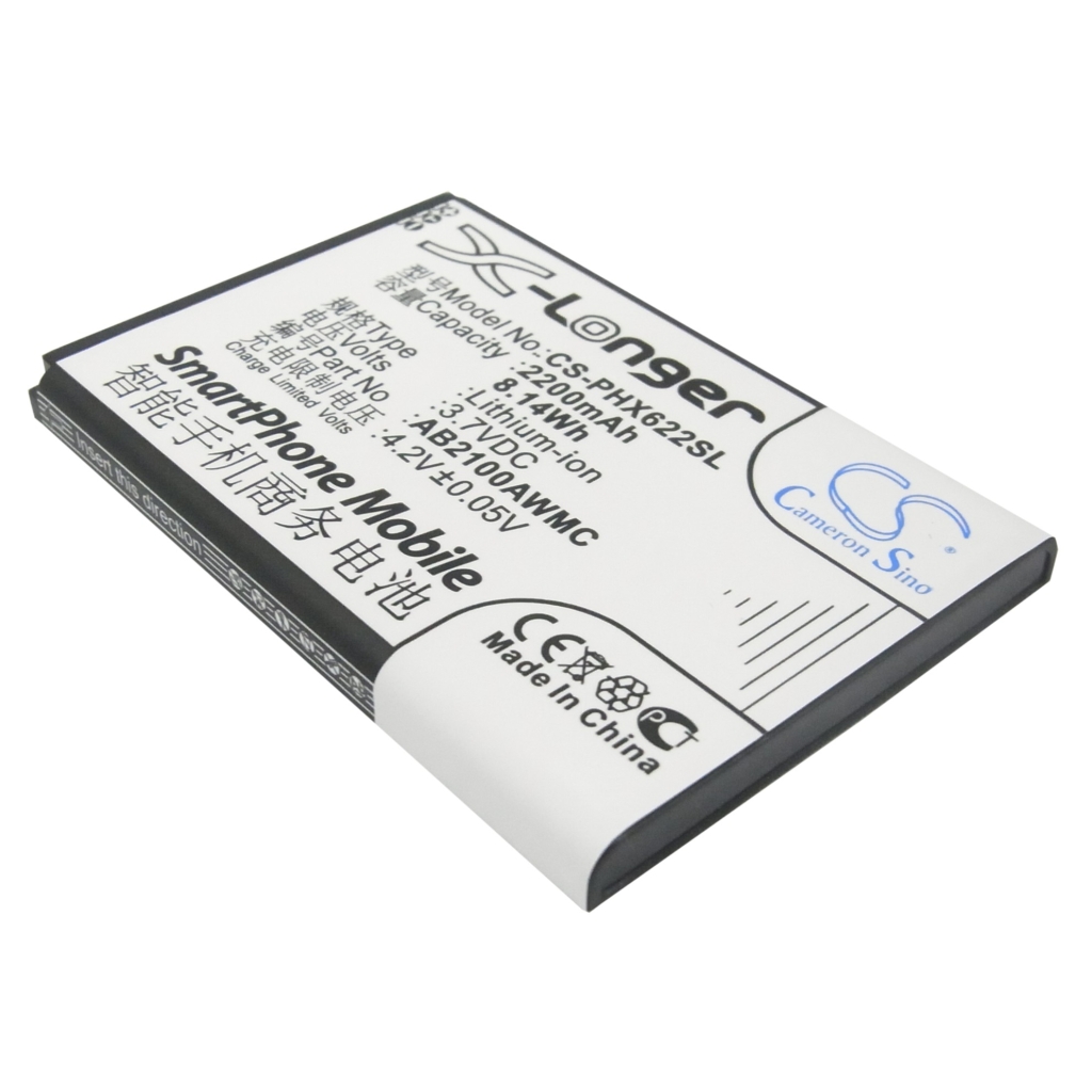 Compatible battery replacement for Philips  AB2100AWMC