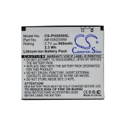 CS-PHX650SL<br />Batteries for   replaces battery AB1050DWM