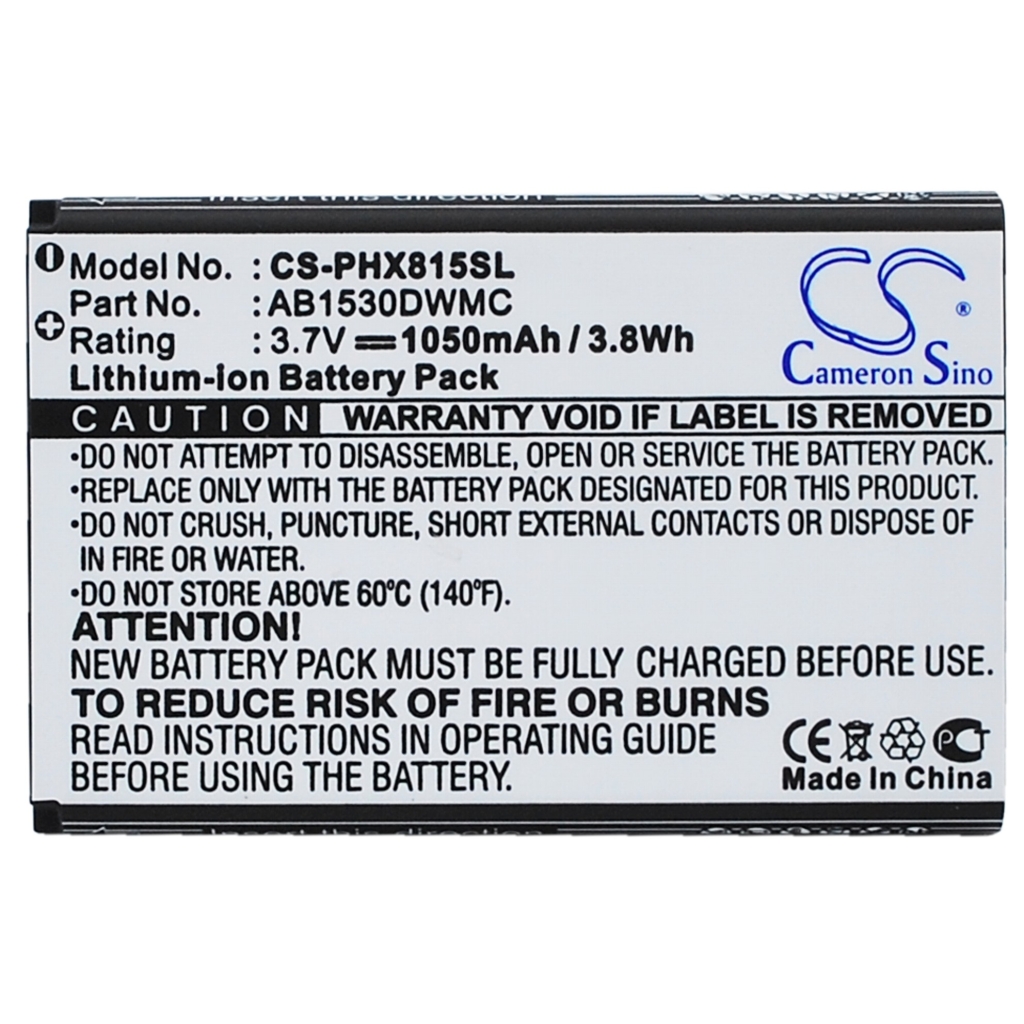 Battery Replaces AB1530DWMC