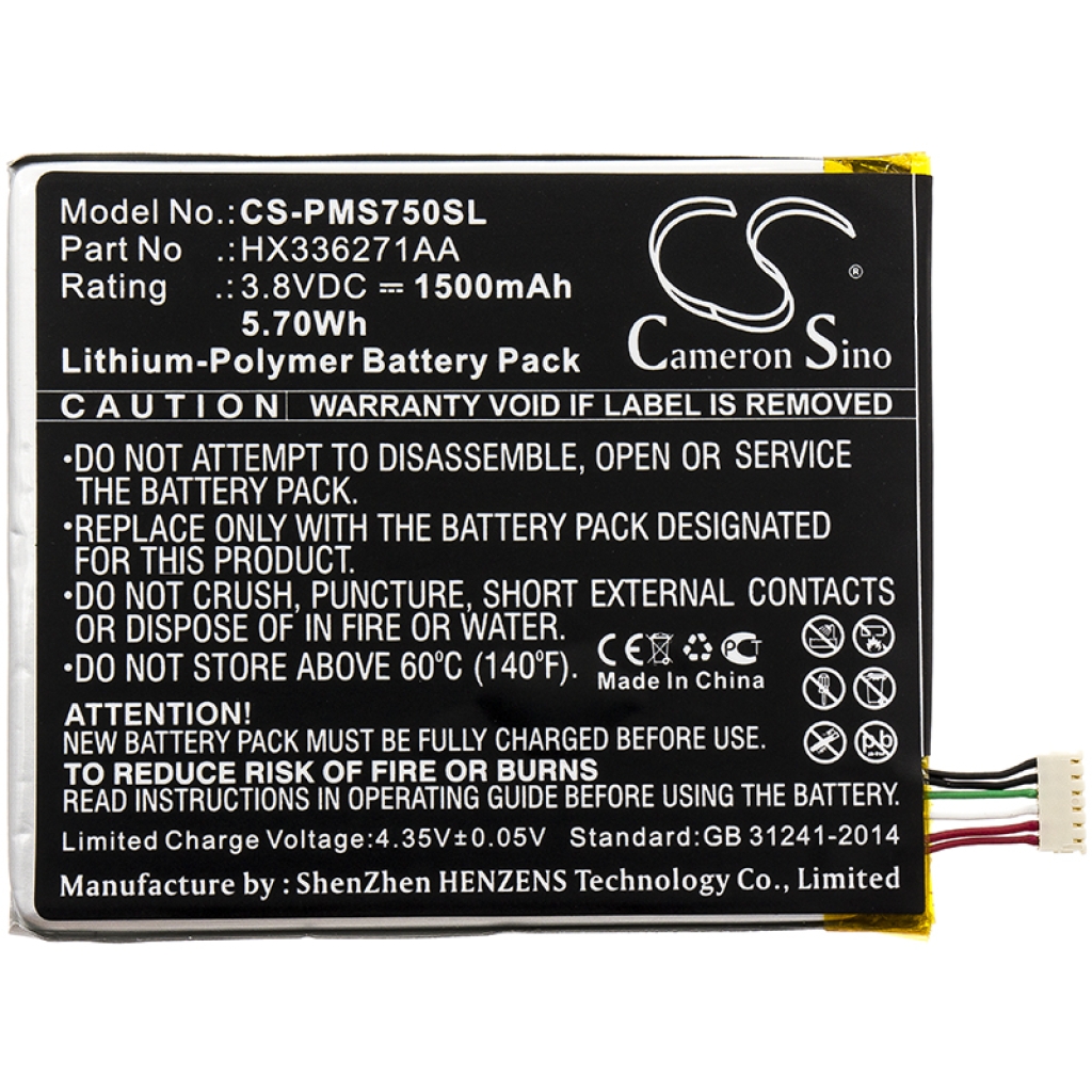 Mobile Phone Battery Prestigio CS-PMS750SL