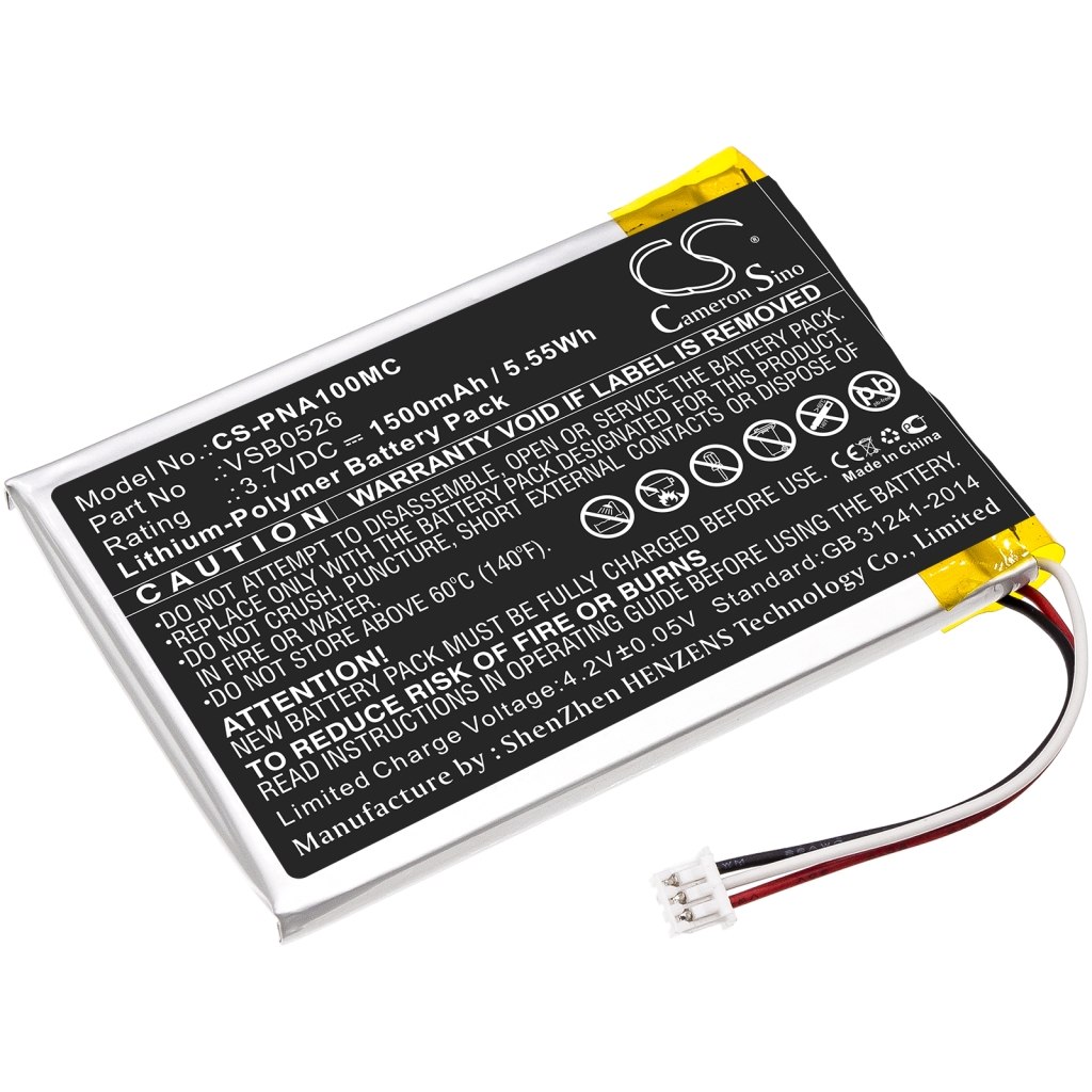 Compatible battery replacement for Panasonic  VSB0526