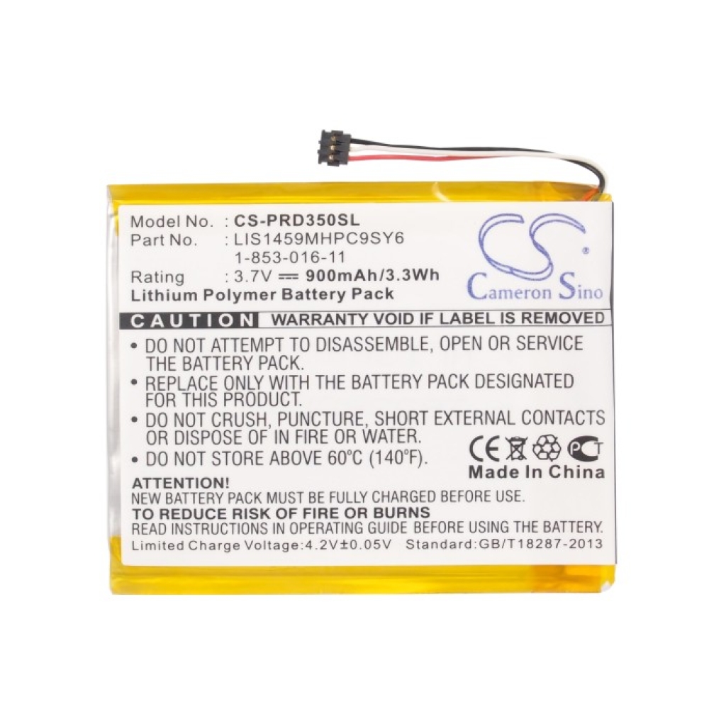 Compatible battery replacement for Sony  1-853-016-11, LIS1459MHPC9SY6)