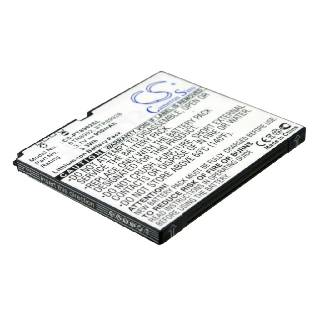 Compatible battery replacement for Pantech  BTR8992B, BTR8992, TR8992B