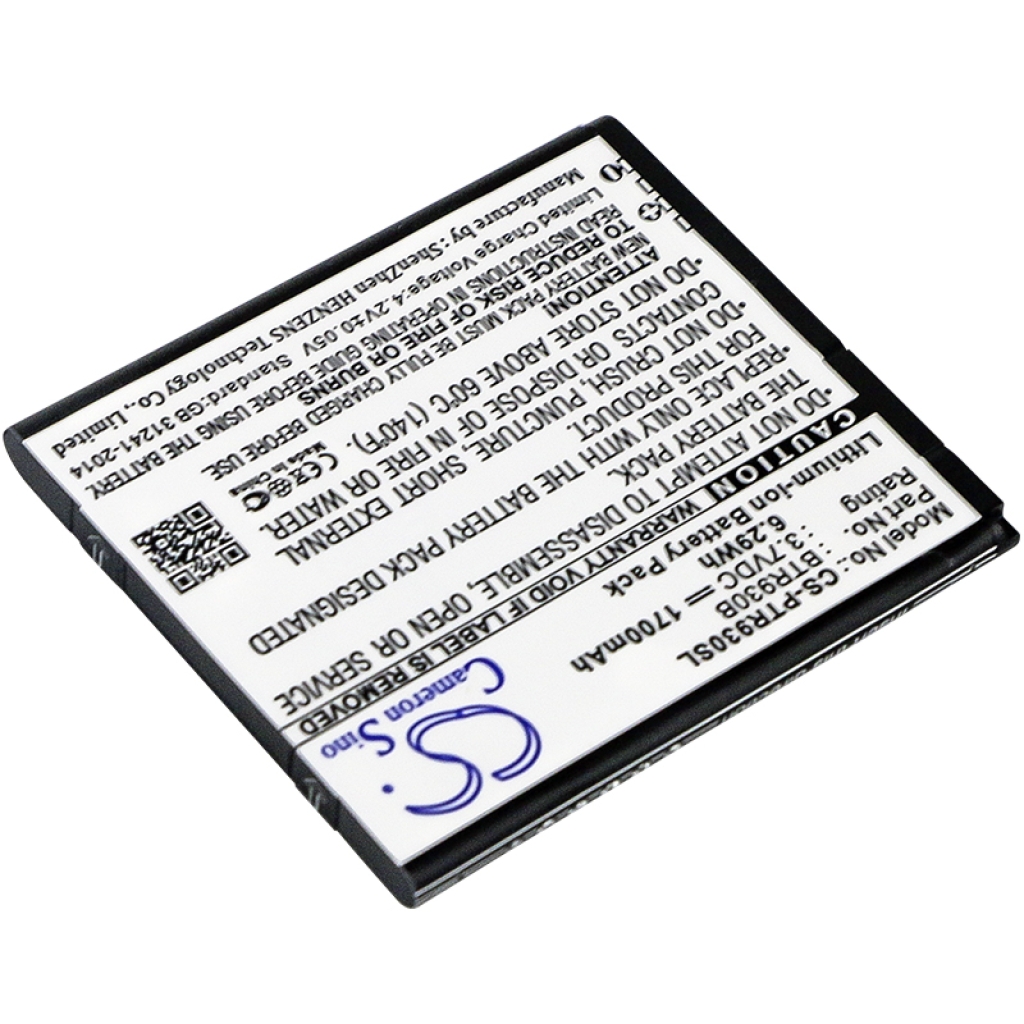 Compatible battery replacement for Pantech  BTR930B, BRT52AB