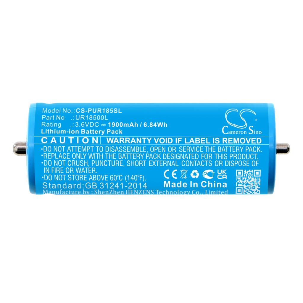 Compatible battery replacement for Braun  703-0925, 3018765, UR18500L, 6703925, 81489177...