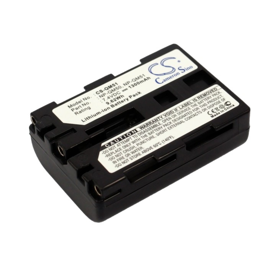 Compatible battery replacement for Sony  NP-QM50, NP-QM51