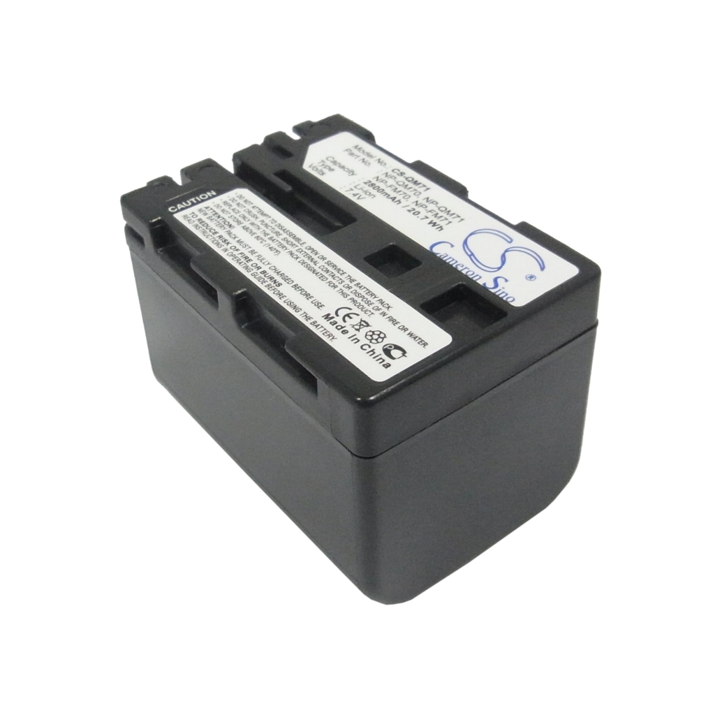 Compatible battery replacement for Sony  NP-FM70, NP-QM71, NP-QM70, NP-FM71