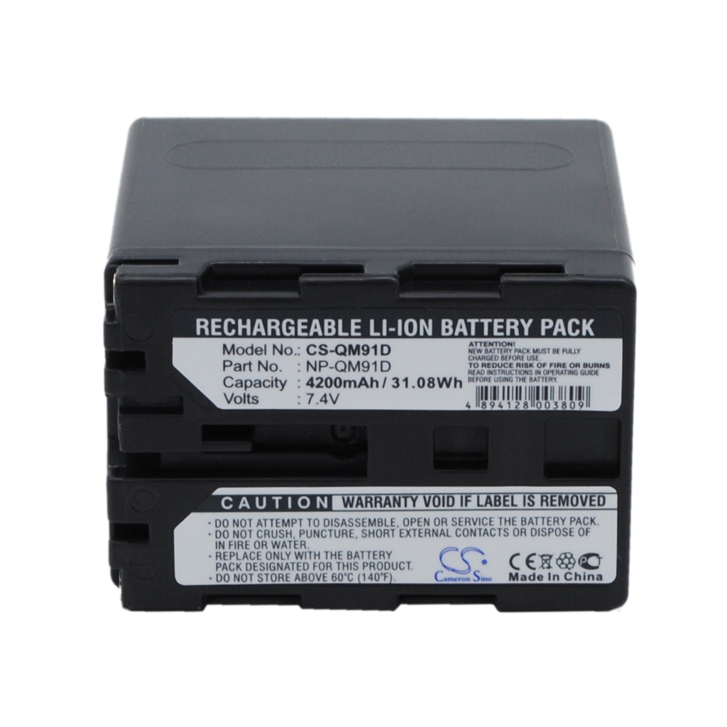 Compatible battery replacement for Sony  NP-QM91D