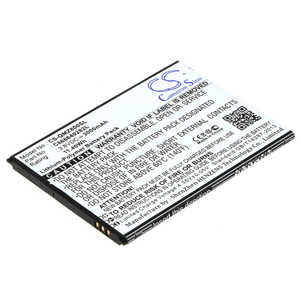 Compatible battery replacement for BLU  C866640282L, C866639282L