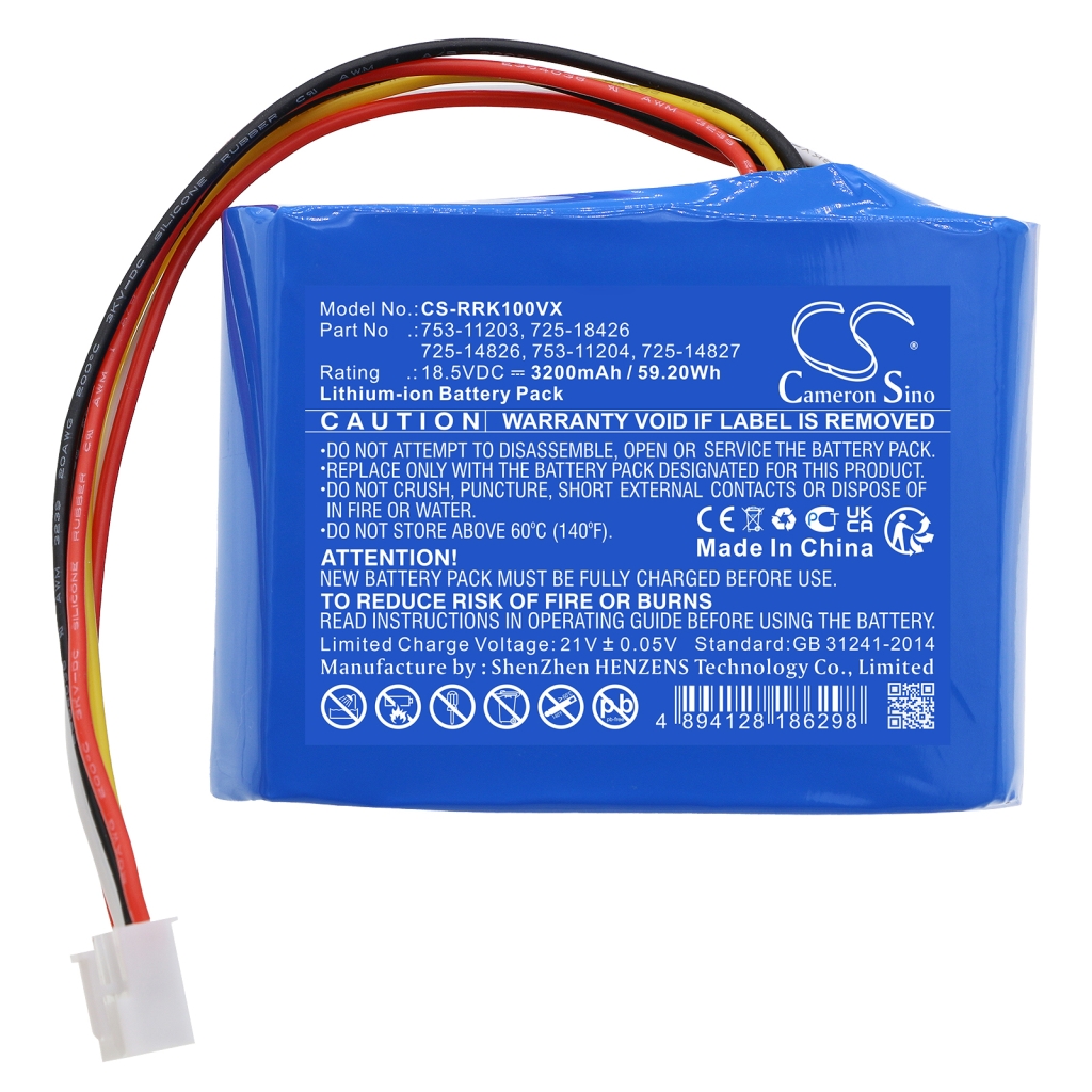 Compatible battery replacement for Cubcadet  725-14827, 725-14826, 753-11204, 753-11203, 725-18426