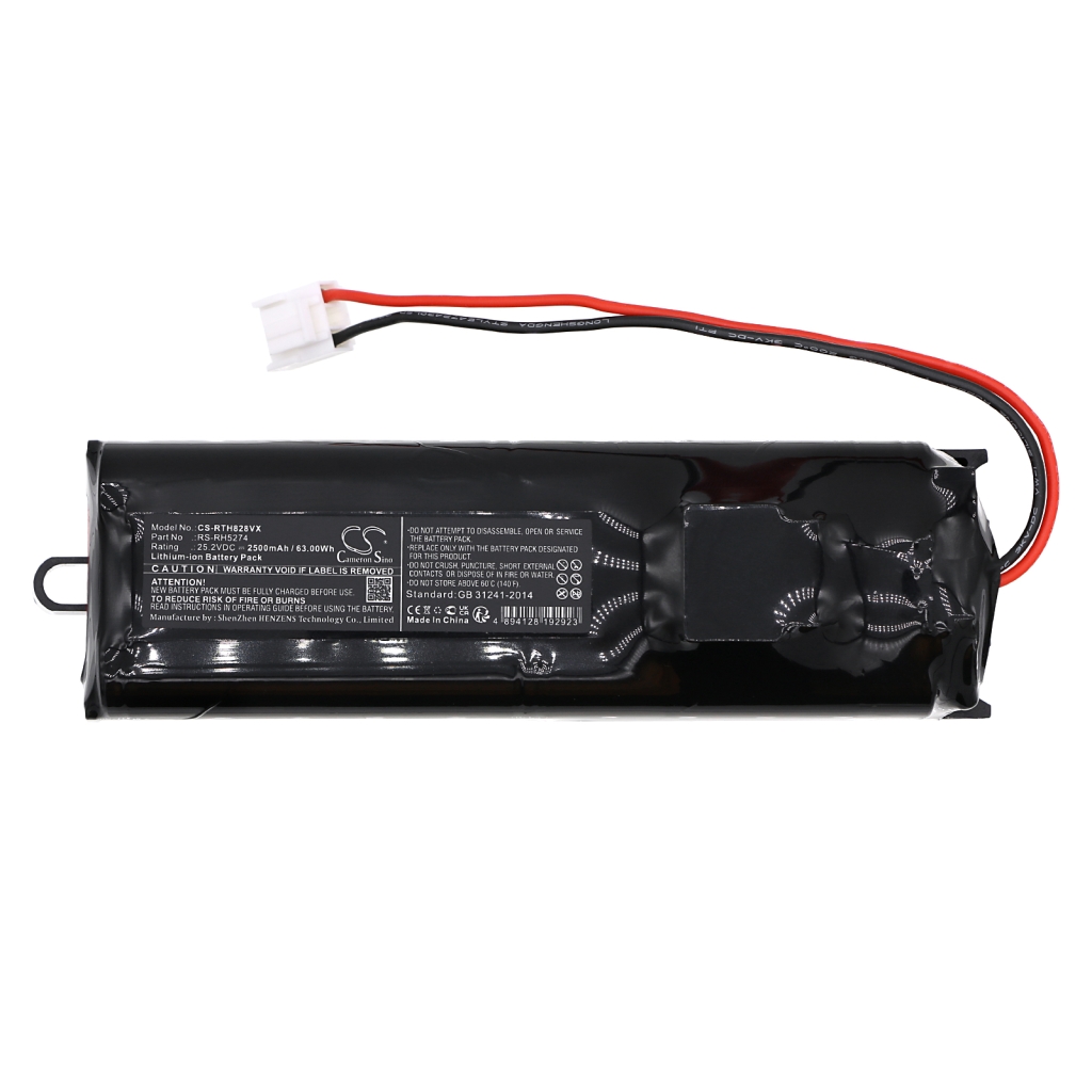 Compatible battery replacement for Rowenta  RS-2230001828, RS-2230001688, RS-RH5274