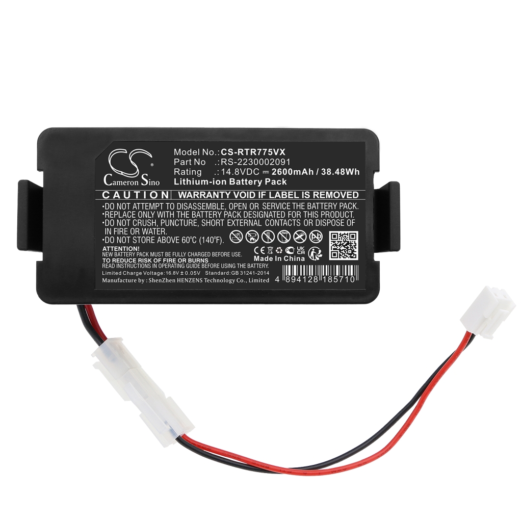 Compatible battery replacement for Rowenta  RS-2230002091, 6.32.40.13-0