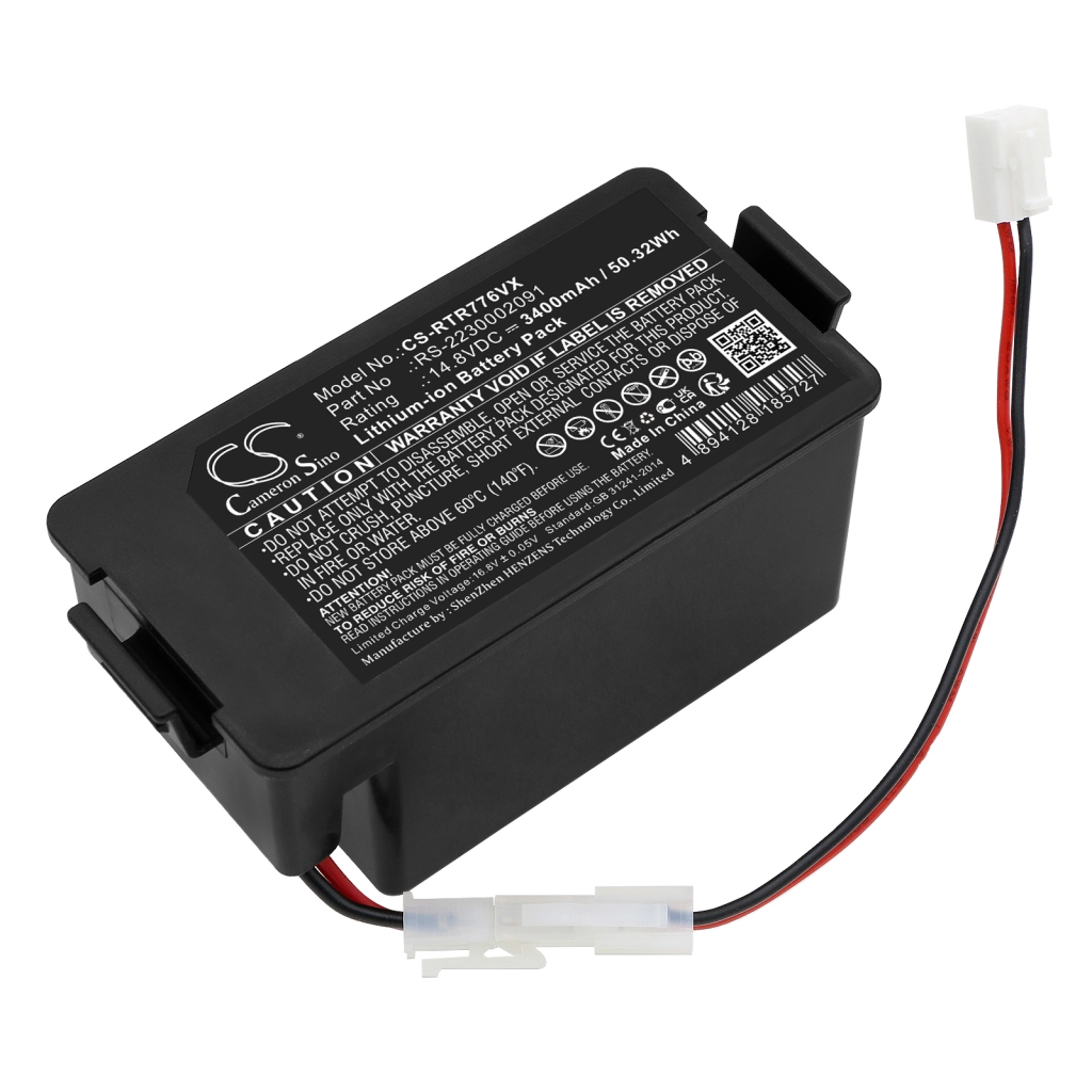 Compatible battery replacement for Rowenta  6.32.40.13-0, RS-2230002091