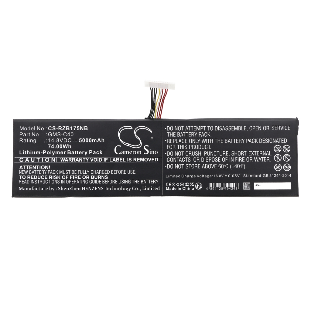 Notebook battery Razer RZ09-00991101