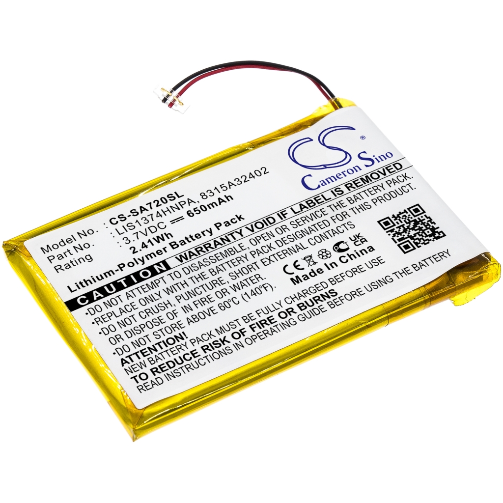 Compatible battery replacement for Sony  8917A44167, 8315A32402, 1-756-702-12, 1-756-702-11, LIS1374HNPA