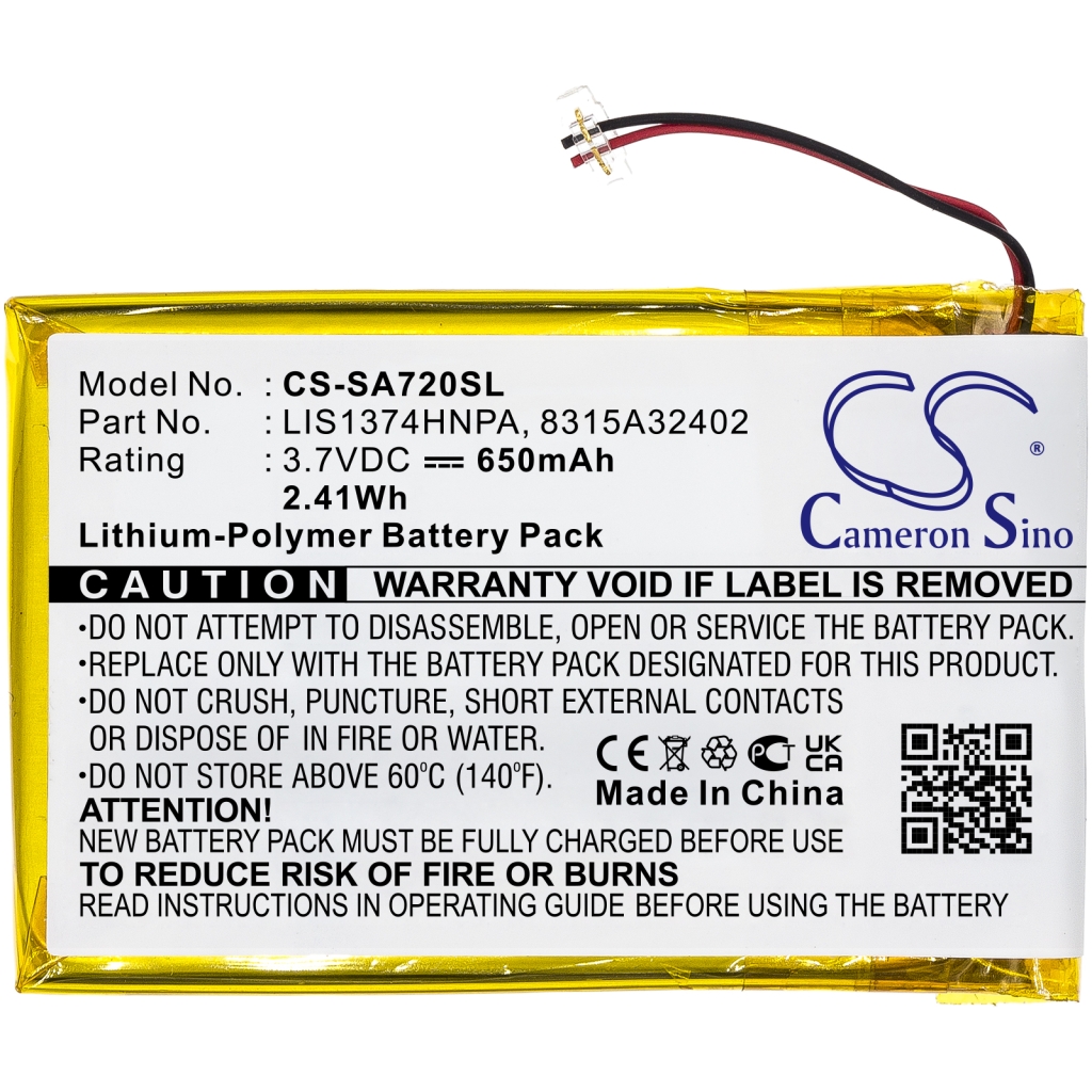 Compatible battery replacement for Sony  8917A44167, 8315A32402, 1-756-702-12, 1-756-702-11, LIS1374HNPA