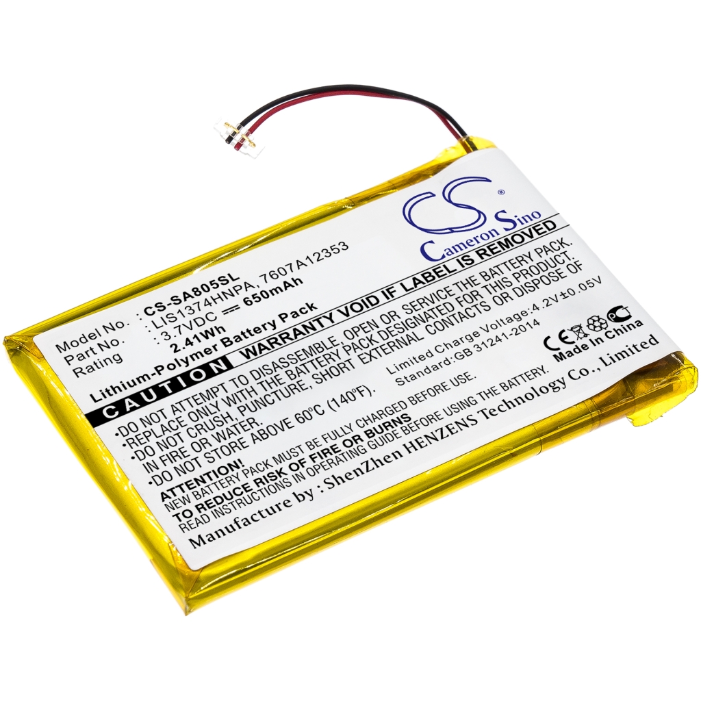 Compatible battery replacement for Sony  7607A12353, 1-756-702-11, LIS1374HNPA