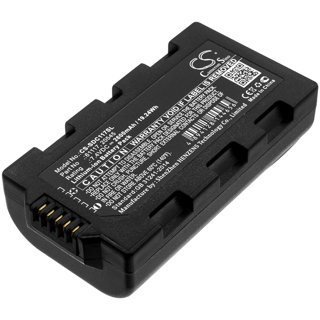 Compatible battery replacement for Sokkia  61117, 20545