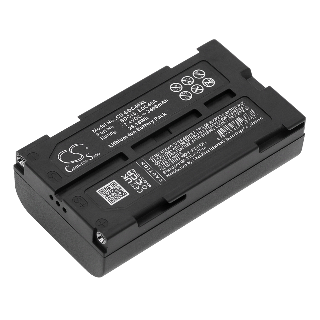 Compatible battery replacement for Sokkia  BDC-46C, 40200040, SDL30, BDC-46B, BDC46B...