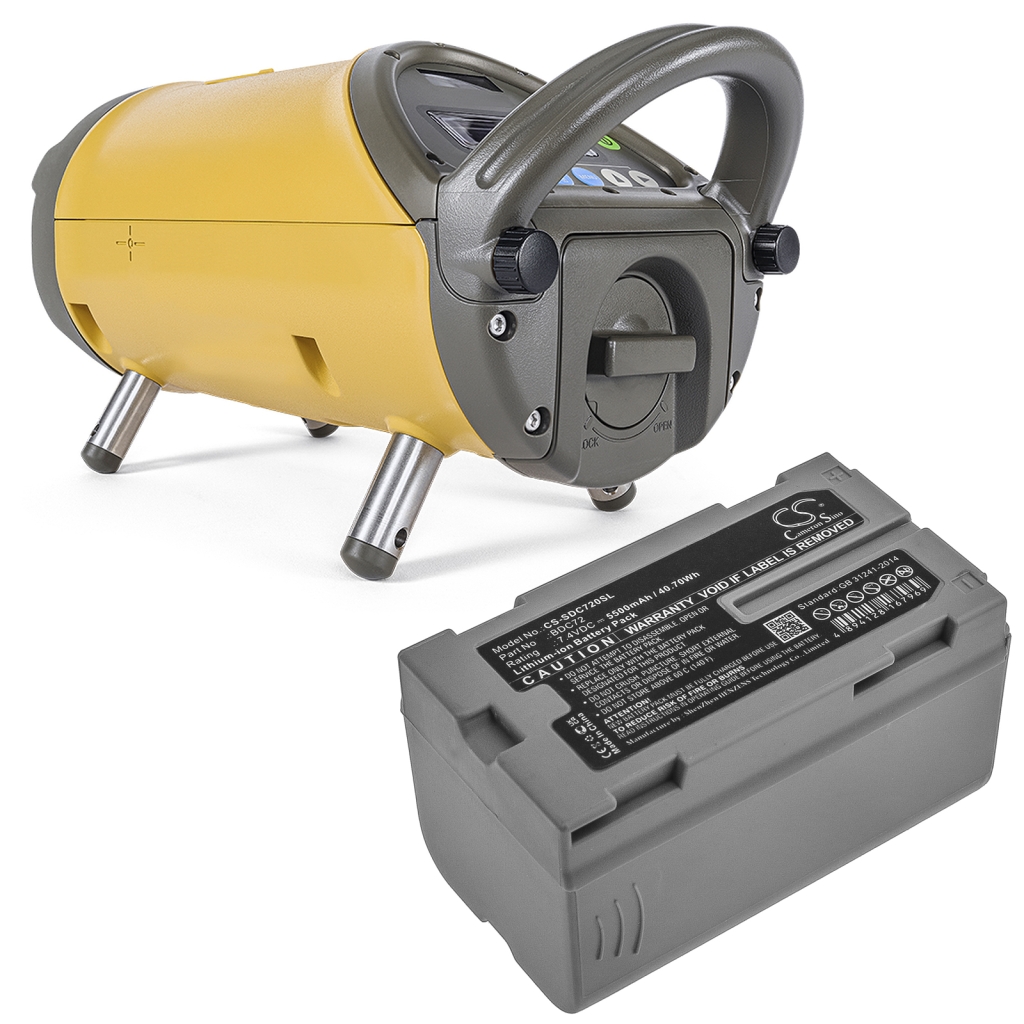 Compatible battery replacement for Topcon BDC72