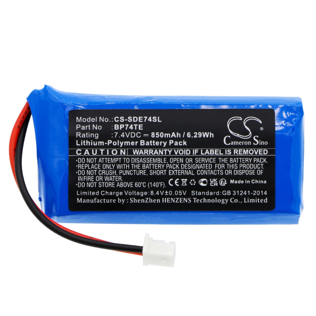 Compatible battery replacement for Dogtra  BP74TE3P, BP74TE