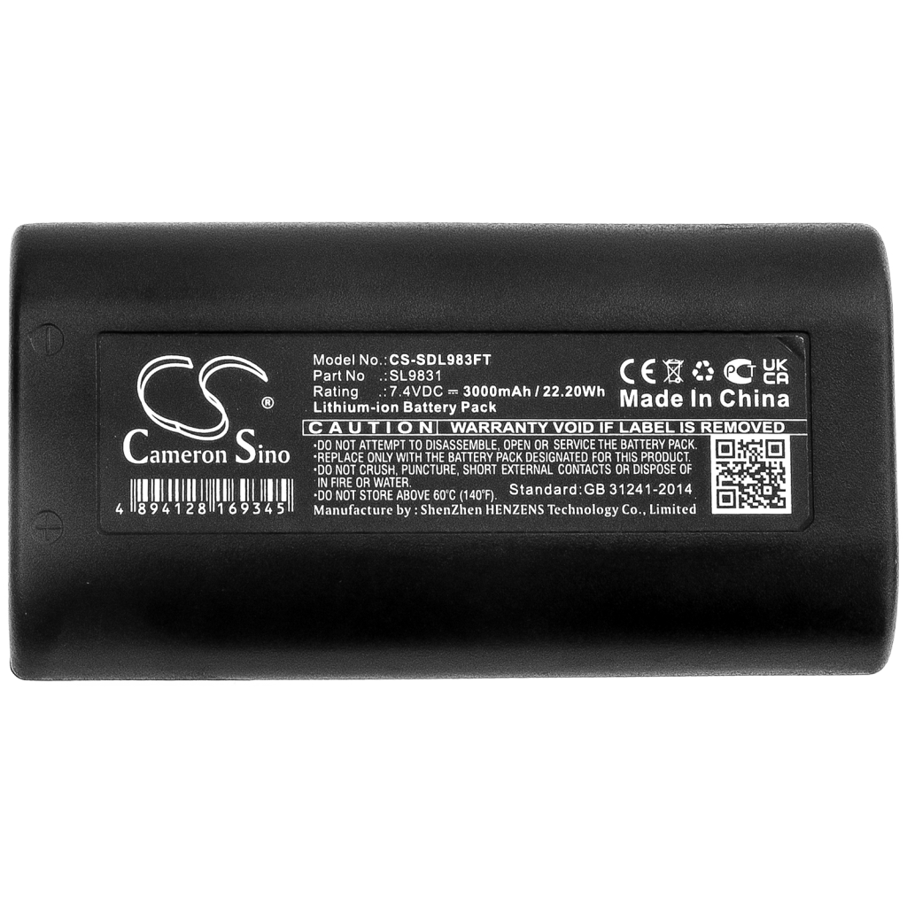 Compatible battery replacement for SEALIFE  SL9831