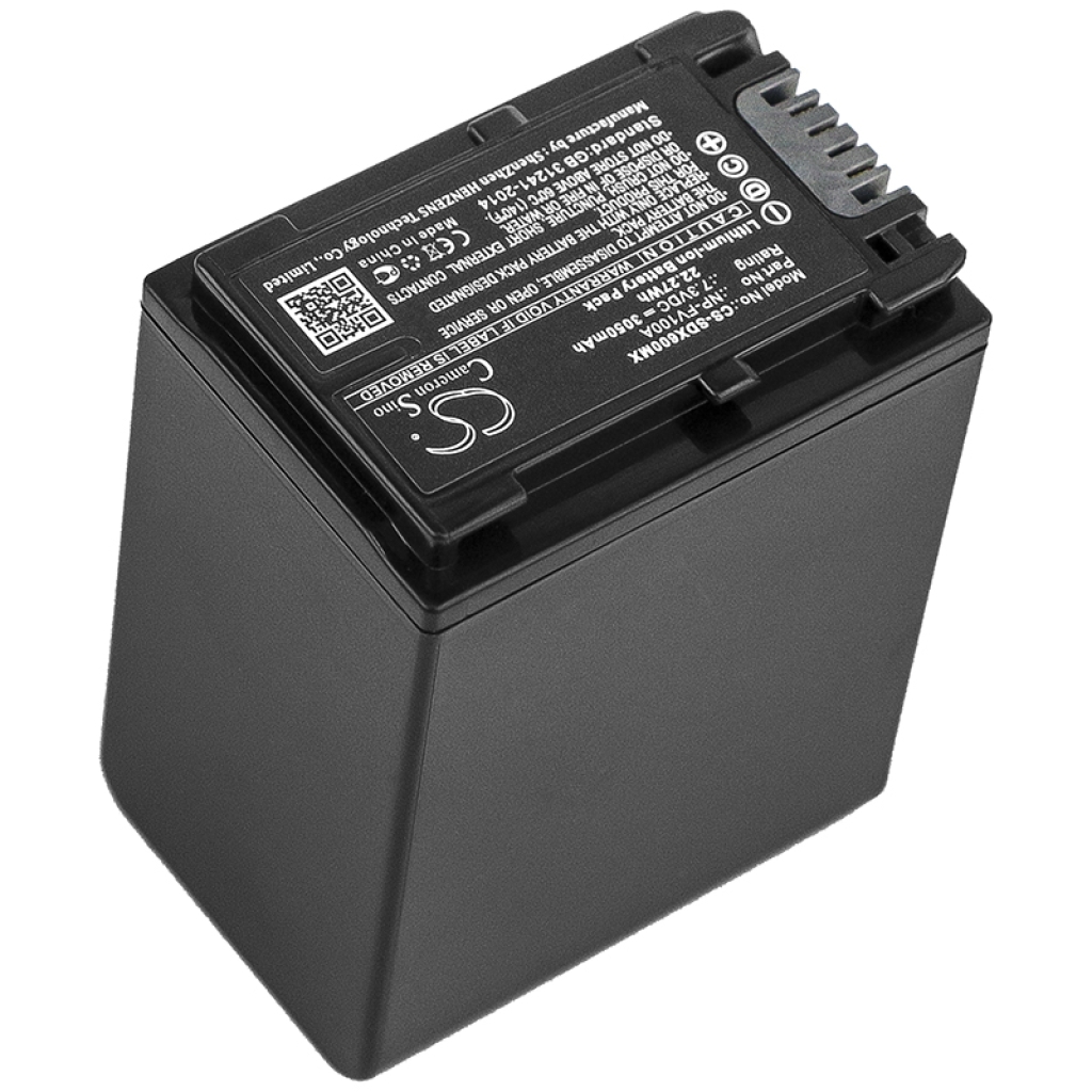 Compatible battery replacement for Sony  NP-FV100A