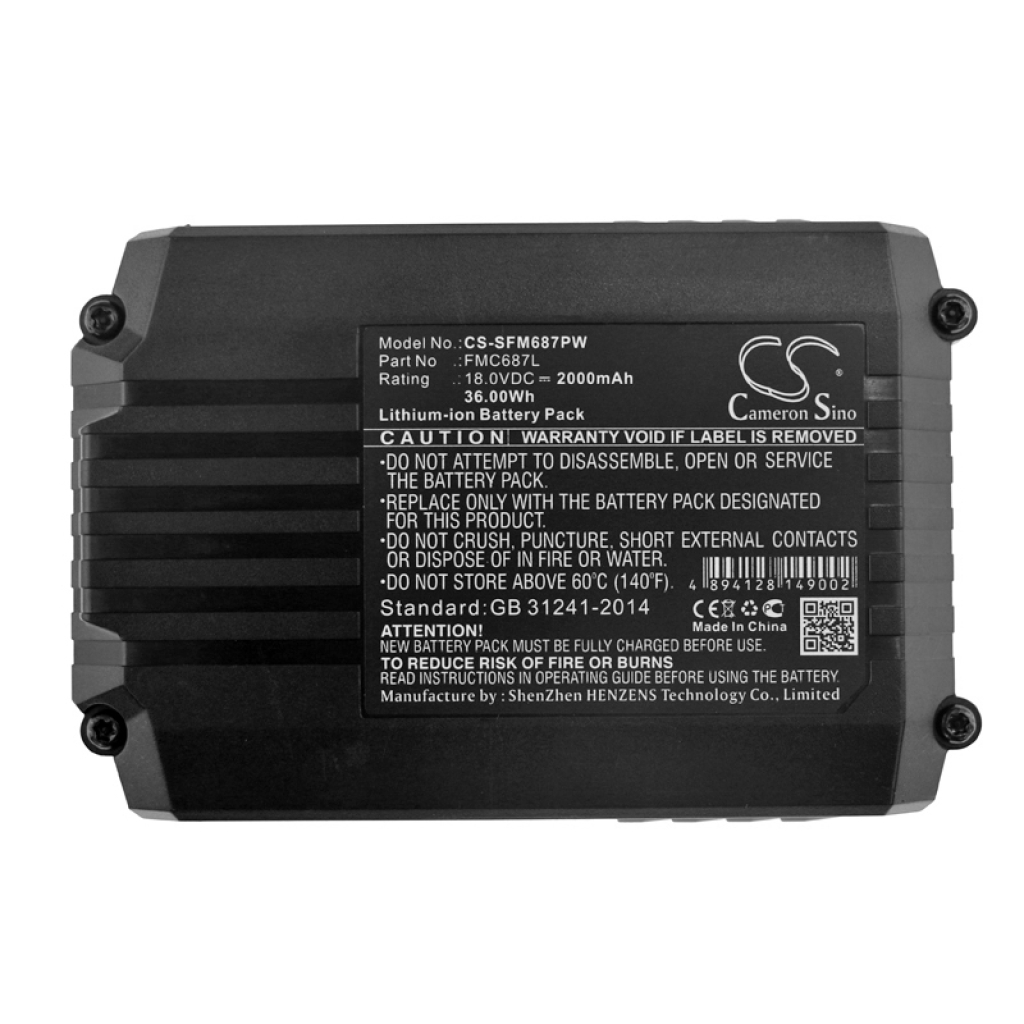 Compatible battery replacement for Stanley  LB2X4020, PCC685L, LBXR2020, LB20, PCC682L...