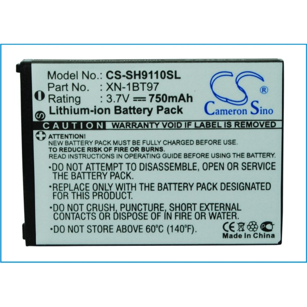 Compatible battery replacement for Sharp  XN-1BT97, C61SHUAA