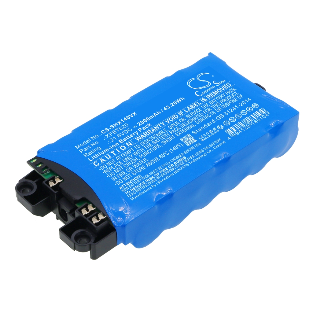 Compatible battery replacement for Shark XFBT620