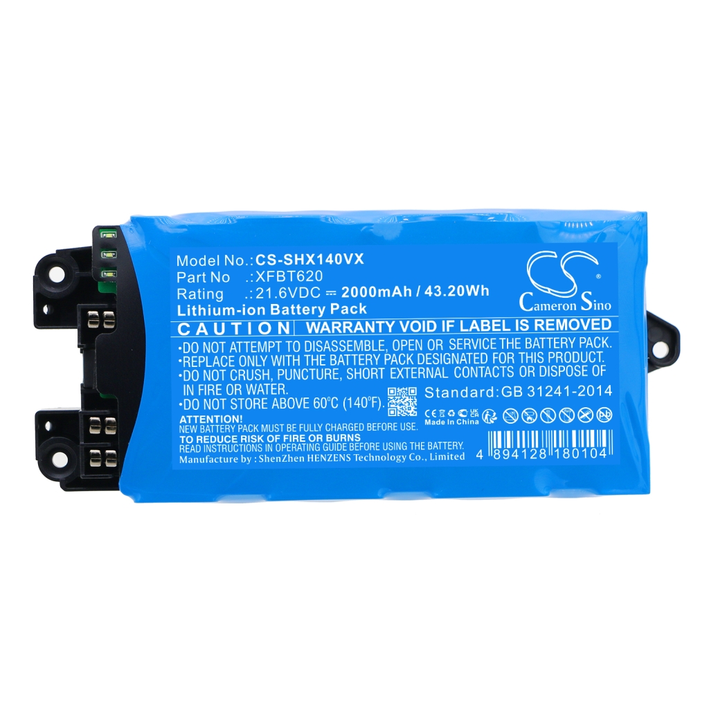 Compatible battery replacement for Shark XFBT620