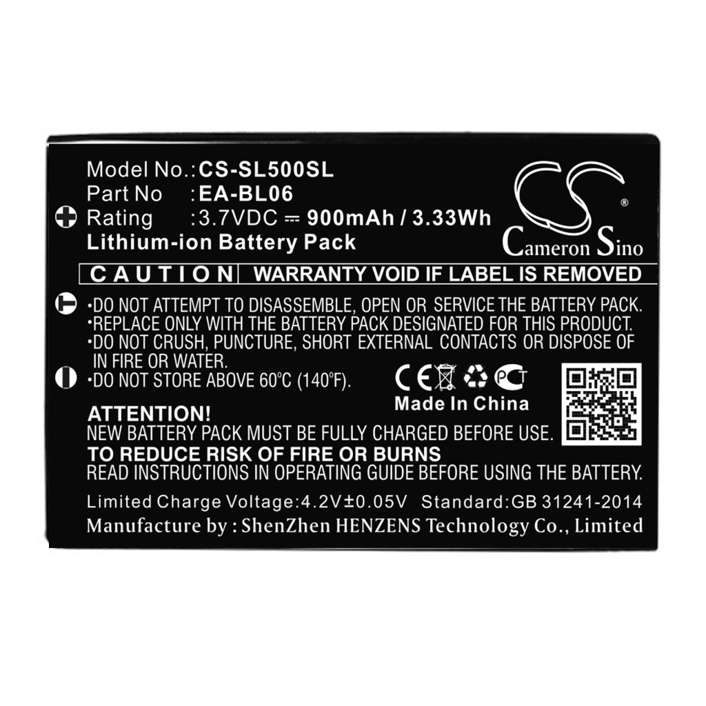 Battery Replaces EA-BL06