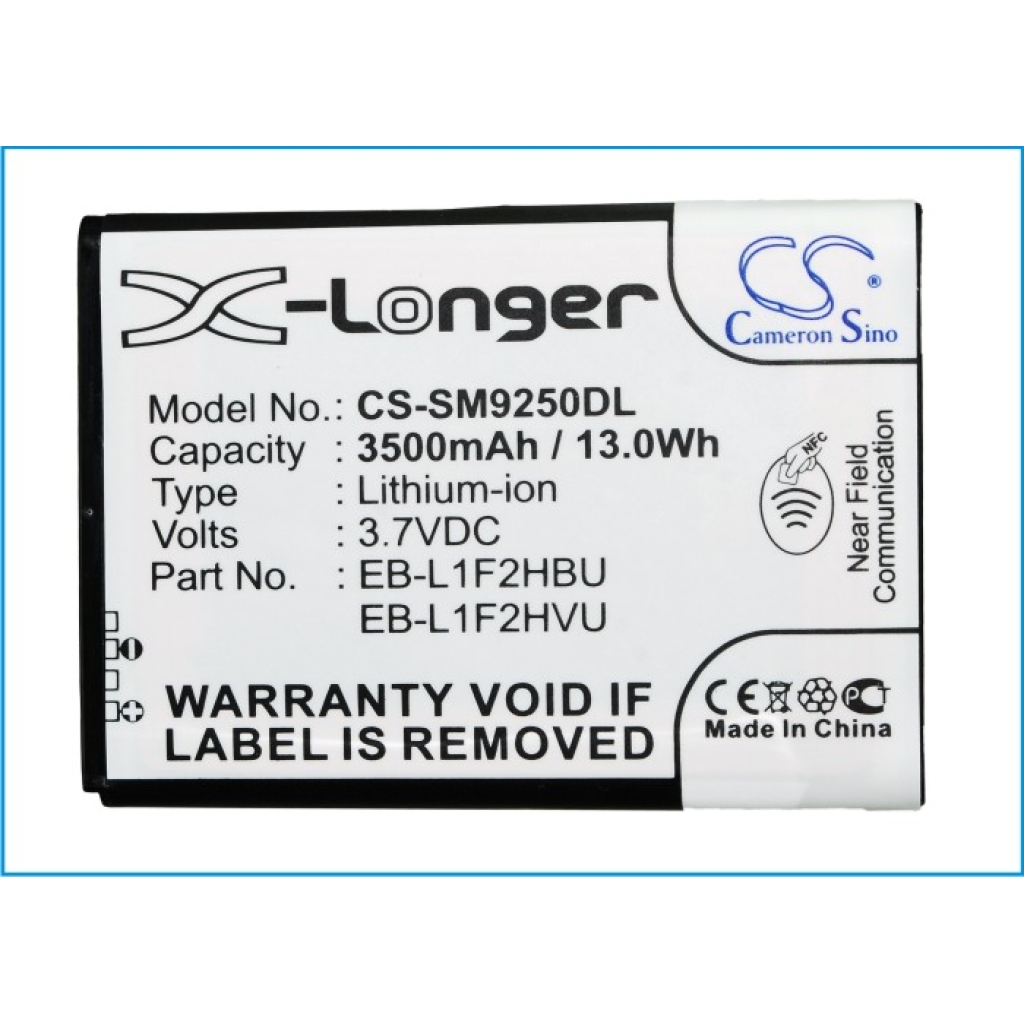 Mobile Phone Battery Samsung CS-SM9250DL