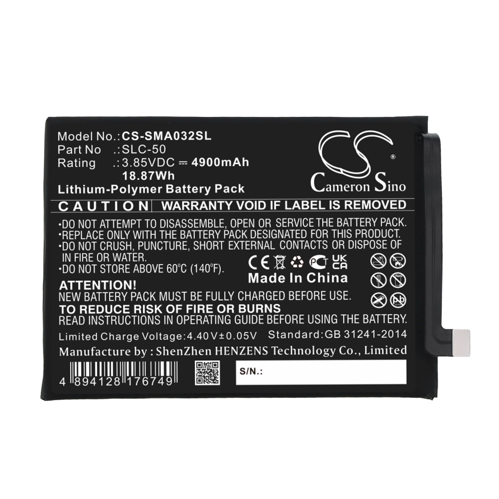 Compatible battery replacement for Samsung  SLC-50