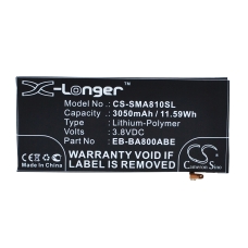 Compatible battery replacement for Samsung EB-BA800ABE