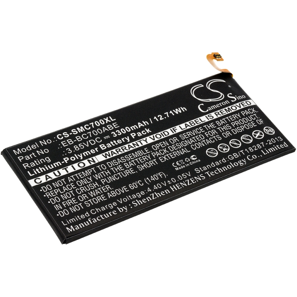 Compatible battery replacement for Samsung  EB-BC700ABE, EB-BC700ABA, EB-BC701ABE