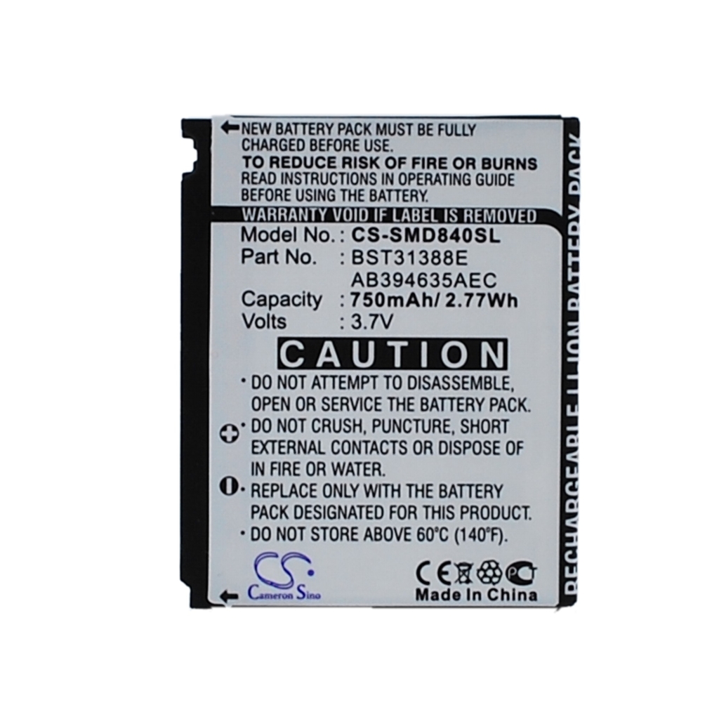 Mobile Phone Battery Samsung CS-SMD840SL